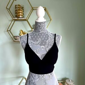 VS Pink Loungin’ Longline Push-Up Bra - Black EUC